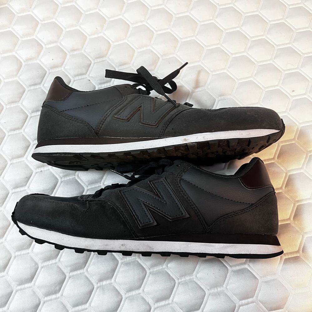 New Balance 500 Classic Sneakers Men’s Sz 10 Navy Blue Gray Suede - Picture 2 of 8